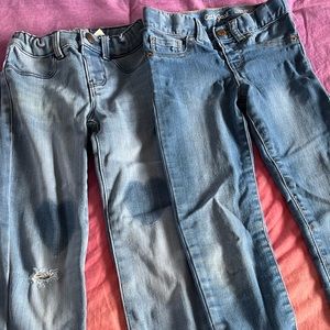 Two pair of size 5 girls jeans.